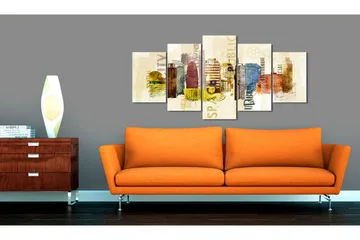Tavla Urban Design 5 Pieces 200x100 - Artgeist sp. z o. o. - Inredning - Tavlor & konst - Canvastavlor