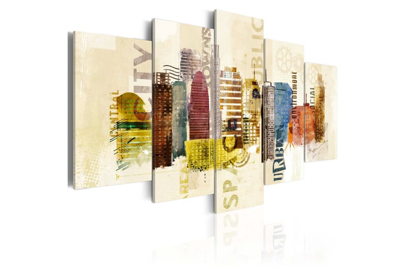 Tavla Urban Design 5 Pieces 200x100, Artgeist sp. z o. o.