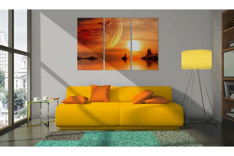 Tavla Utopic Twilight 60x40 - Artgeist sp. z o. o. - Inredning - Tavlor & konst - Canvastavlor