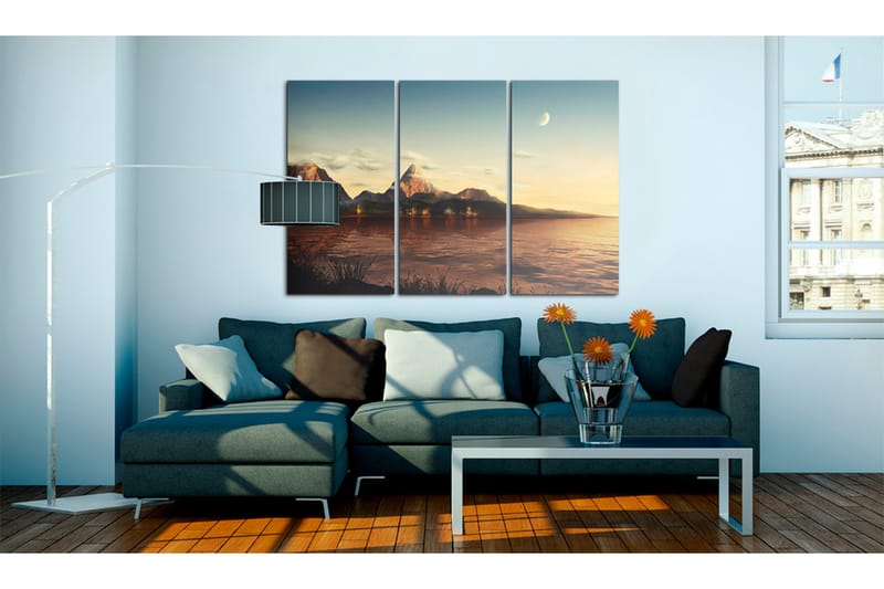 Tavla Varm kväll i fjällen 90x60 - Artgeist sp. z o. o. - Inredning - Tavlor & konst - Canvastavlor