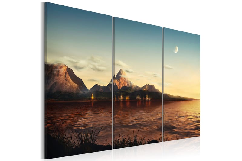 Tavla Varm kväll i fjällen 90x60 - Artgeist sp. z o. o. - Inredning - Tavlor & konst - Canvastavlor