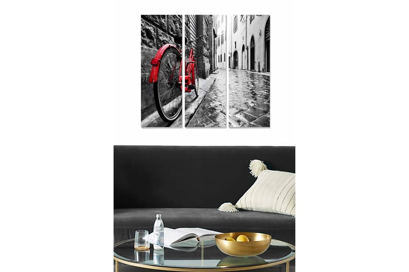 Tavla Vehicle 3-pack Flerfärgad - 20x50 cm - Inredning - Tavlor & konst - Canvastavlor