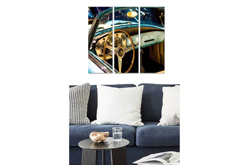 Tavla Vehicle 3-pack Flerfärgad, 20x50 cm