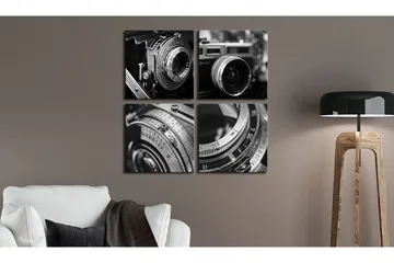 Tavla Vintage Cameras 60x60 - Artgeist sp. z o. o. - Inredning - Tavlor & konst - Canvastavlor