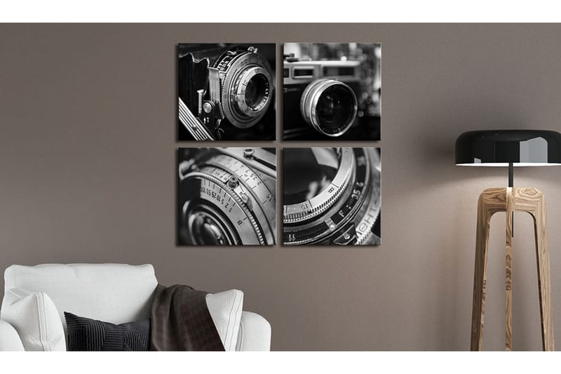 Tavla Vintage Cameras 80x80 - Artgeist sp. z o. o. - Inredning - Tavlor & konst - Canvastavlor