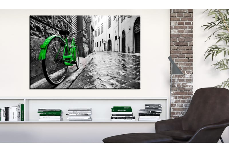 Tavla Vintage Green Bike 60x40, Artgeist sp. z o. o.