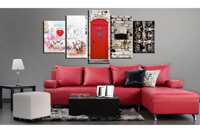 Tavla Vintage Home 200x100 - Artgeist sp. z o. o. - Inredning - Tavlor & konst - Canvastavlor