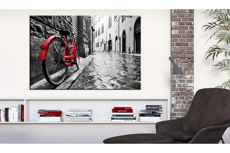 Tavla Vintage Red Bike 60x40, Artgeist sp. z o. o.