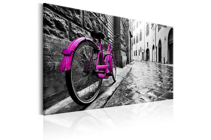 Tavla Vintage Pink Bike 90x60 - Artgeist sp. z o. o. - Inredning - Tavlor & konst - Canvastavlor