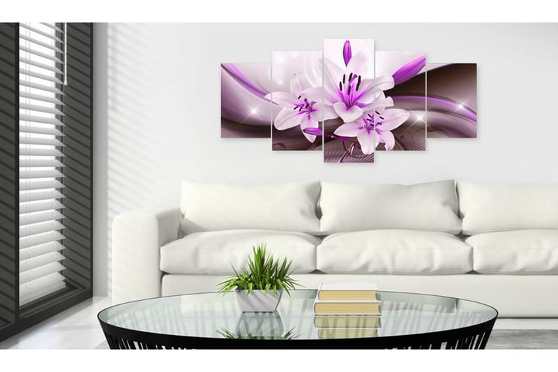Tavla Violet Desert Lily 100x50 - Artgeist sp. z o. o. - Inredning - Tavlor & konst - Canvastavlor