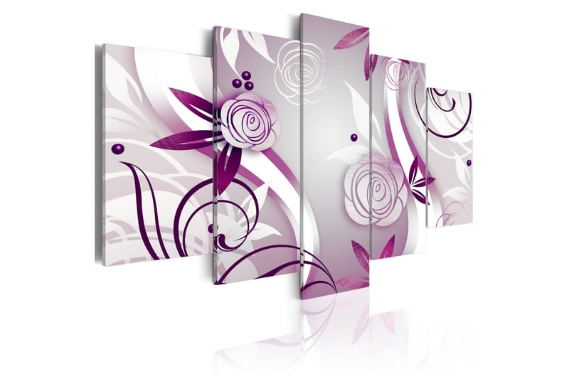 Tavla Violet Roses 100x50 - Artgeist sp. z o. o. - Inredning - Tavlor & konst - Canvastavlor