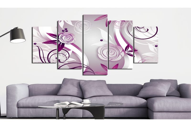 Tavla Violet Roses 100x50, Artgeist sp. z o. o.