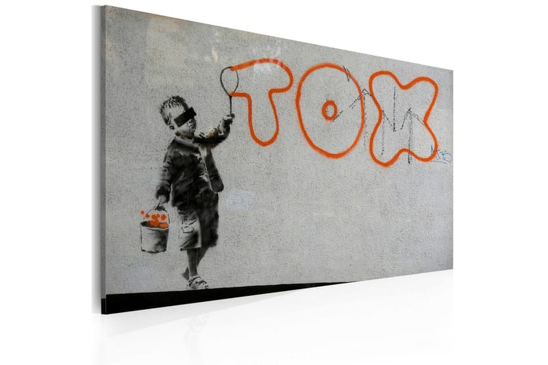 Tavla Wallpaper Graffiti Banksy 60x40, Artgeist sp. z o. o.