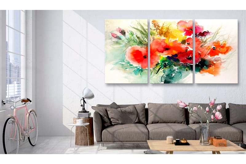 Tavla Watercolor Bouquet 120x60, Artgeist sp. z o. o.