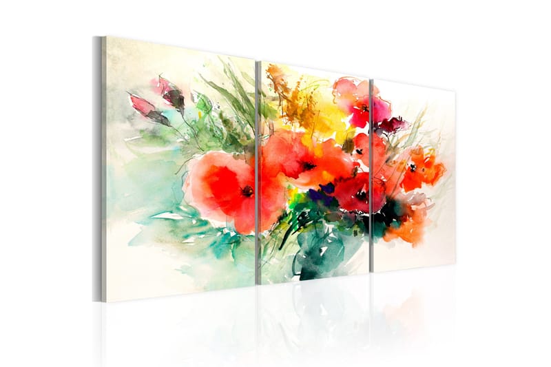 Tavla Watercolor Bouquet 120x60 - Artgeist sp. z o. o. - Inredning - Tavlor & konst - Canvastavlor