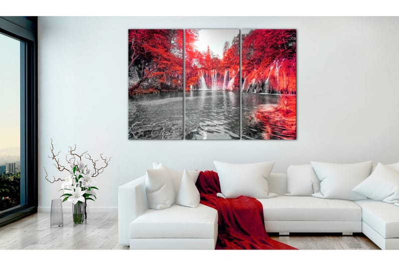 Tavla Waterfalls Of Ruby Forest 90x60 - Artgeist sp. z o. o. - Inredning - Tavlor & konst - Canvastavlor