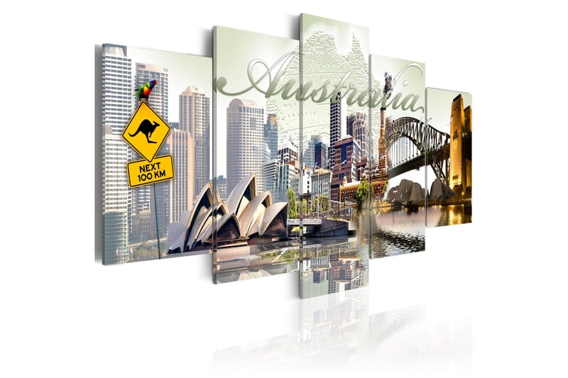 Tavla Welcome to Australia! 200x100 - Artgeist sp. z o. o. - Inredning - Tavlor & konst - Canvastavlor