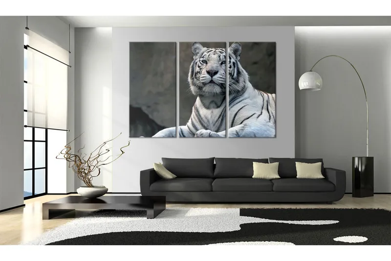 Tavla White tiger 90x60 - Artgeist sp. z o. o. - Inredning - Tavlor & konst - Canvastavlor