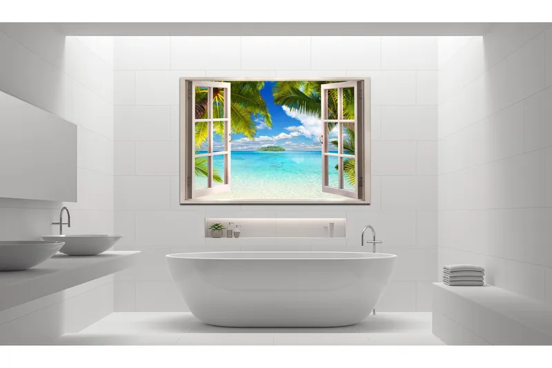 Tavla Window: Sea View 120x80, Artgeist sp. z o. o.