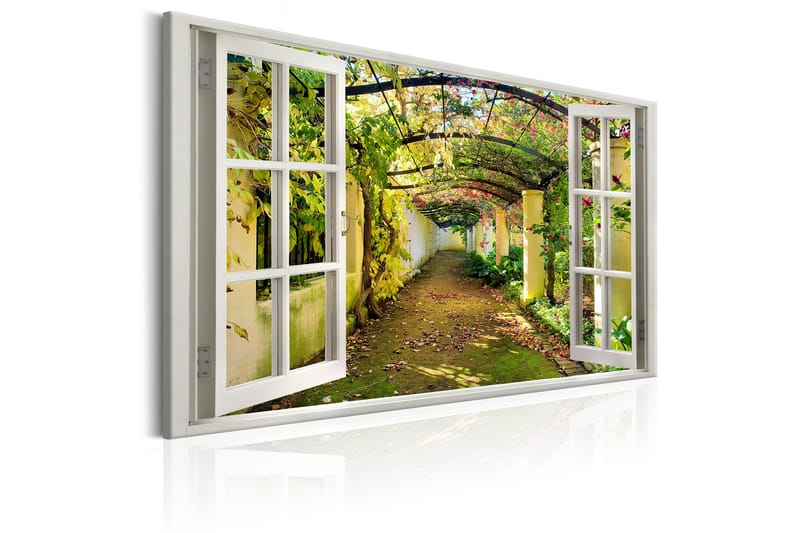 Tavla Window: View on Pergola 120x80 - Artgeist sp. z o. o. - Inredning - Tavlor & konst - Canvastavlor