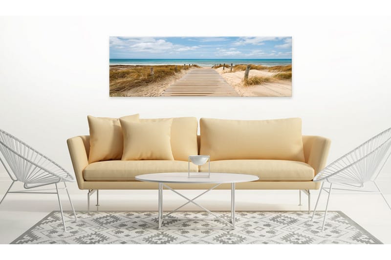 Tavla Windy Beach 135x45 - Artgeist sp. z o. o. - Inredning - Tavlor & konst - Canvastavlor