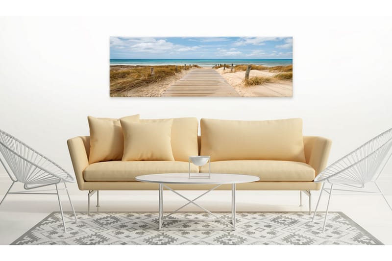 Tavla Windy Beach 150x50 - Artgeist sp. z o. o. - Inredning - Tavlor & konst - Canvastavlor