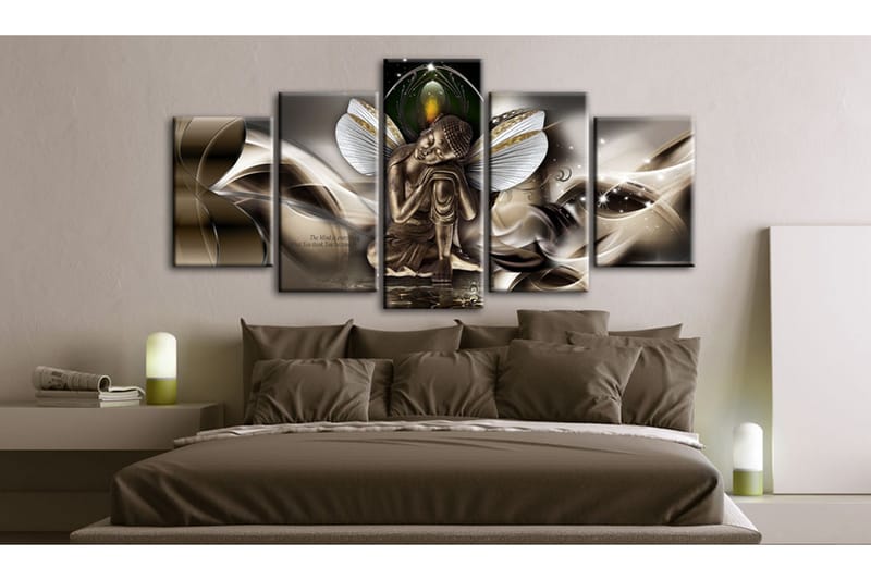 Tavla Winged Buddha 200x100 - Artgeist sp. z o. o. - Inredning - Tavlor & konst - Canvastavlor