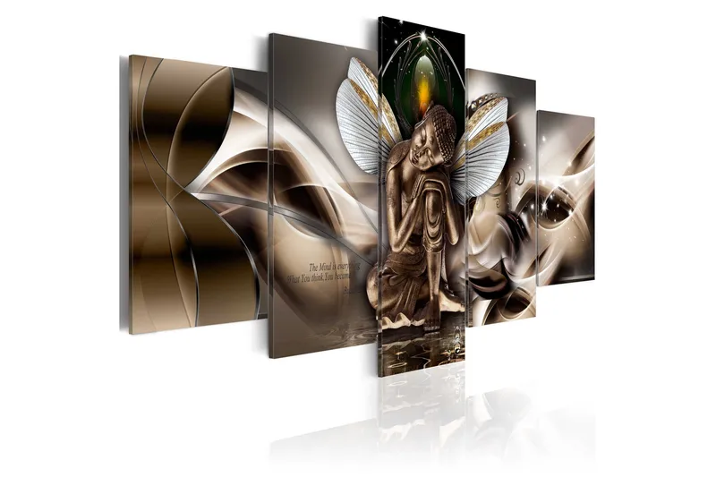 Tavla Winged Buddha 200x100 - Artgeist sp. z o. o. - Inredning - Tavlor & konst - Canvastavlor
