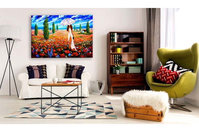 Tavla Woman with Umbrella 90x60, Artgeist sp. z o. o.
