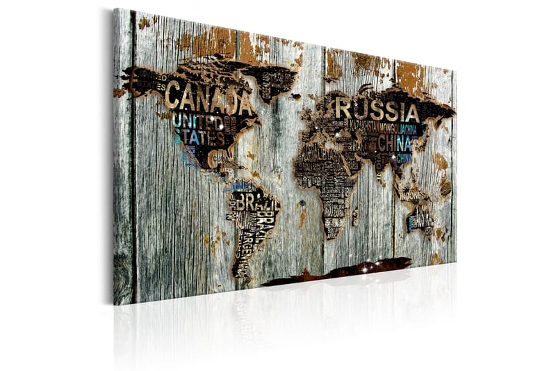 Tavla Wooden Border 120x80 - Artgeist sp. z o. o. - Inredning - Tavlor & konst - Canvastavlor