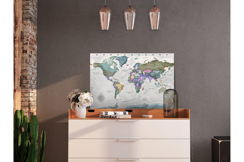 Tavla World Destinations (1 Part) Wide 90x60, Artgeist sp. z o. o.