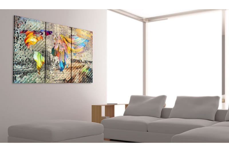 Tavla World Full Of Colours 120x80 - Artgeist sp. z o. o. - Inredning - Tavlor & konst - Canvastavlor