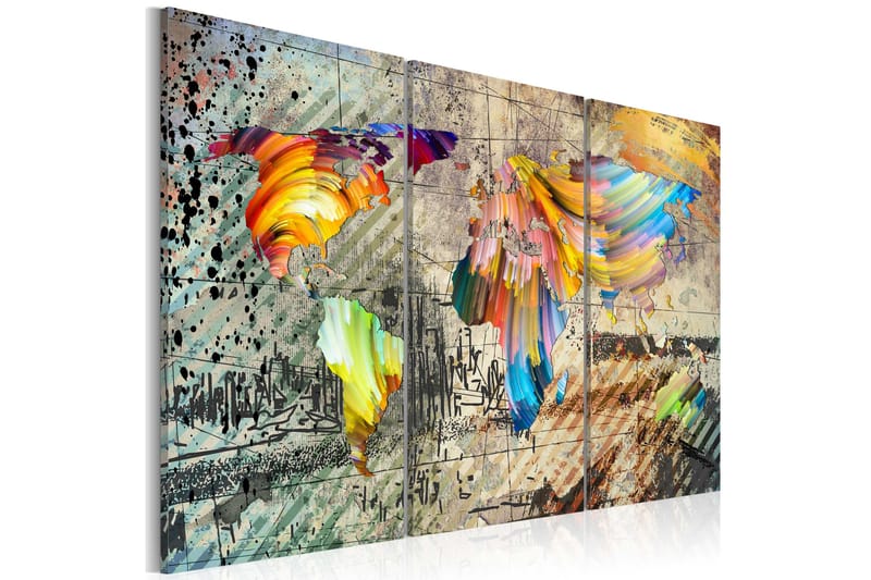Tavla World Full Of Colours 120x80, Artgeist sp. z o. o.