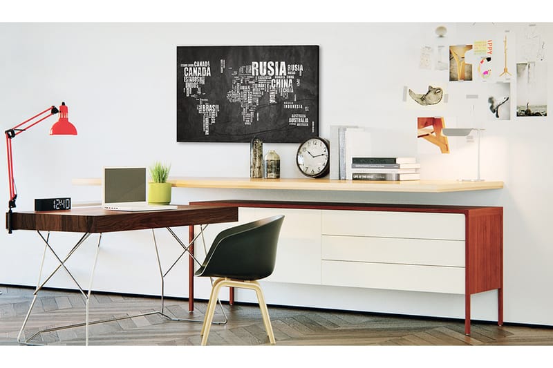 Tavla World Map: Mundo Negro 120x80, undefined