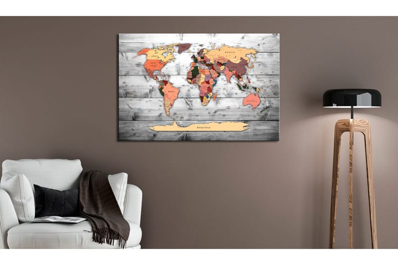 Tavla World Map: New Directions 90x60, Artgeist sp. z o. o.