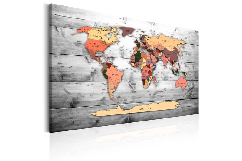 Tavla World Map: New Directions 90x60 - Artgeist sp. z o. o. - Inredning - Tavlor & konst - Canvastavlor