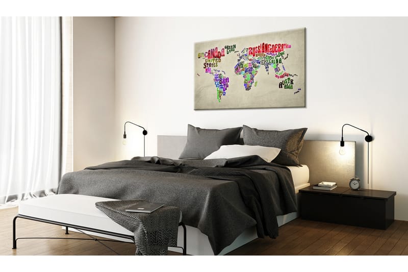 Tavla World Map: World Tour (EN) 120x80, Artgeist sp. z o. o.