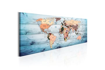 Tavla World Maps: Sapphire Travels 120x40