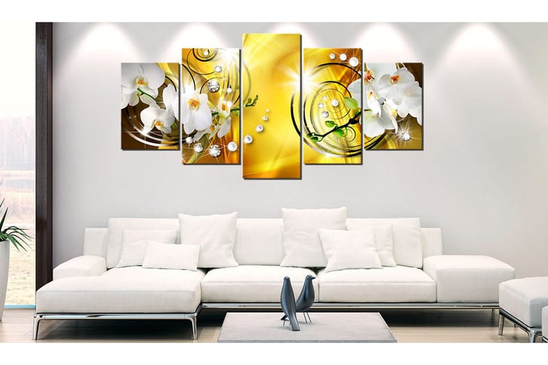 Tavla Yellow Admiration 100x50 - Artgeist sp. z o. o. - Inredning - Tavlor & konst - Canvastavlor