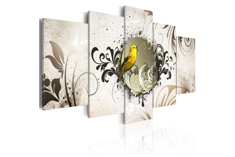 Tavla Yellow Bird 100x50, Artgeist sp. z o. o.