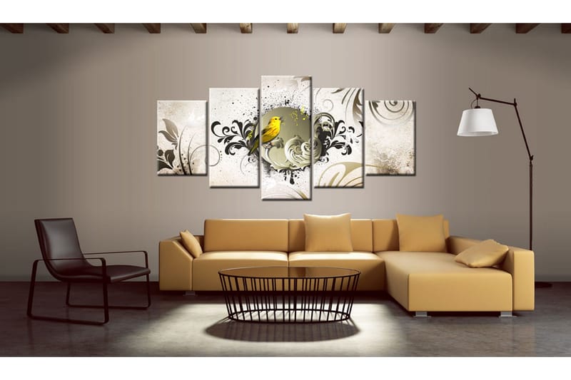 Tavla Yellow Bird 100x50 - Artgeist sp. z o. o. - Inredning - Tavlor & konst - Canvastavlor