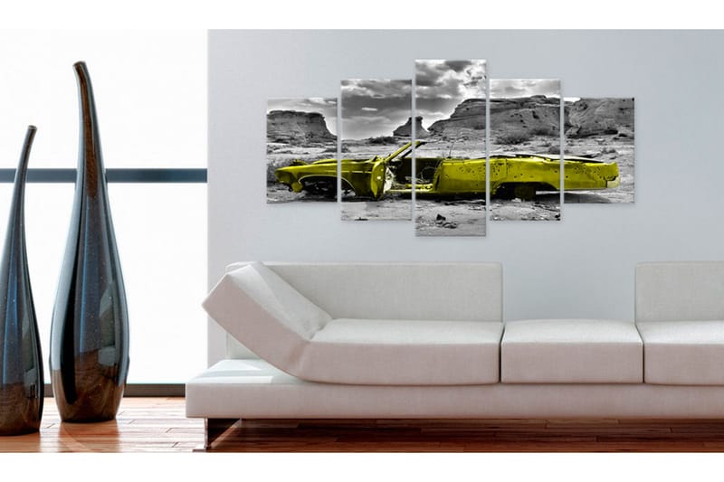 Tavla Yellow Car 100x50 - Artgeist sp. z o. o. - Inredning - Tavlor & konst - Canvastavlor