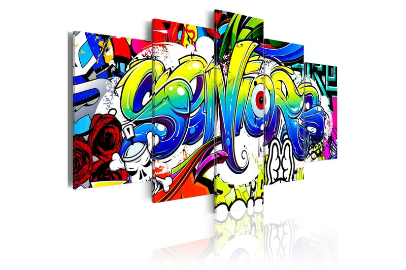 Tavla Youth World 200x100 - Artgeist sp. z o. o. - Inredning - Tavlor & konst - Canvastavlor