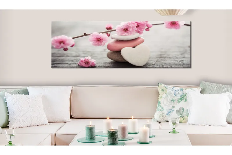 Tavla Zen Cherry Blossoms 150x50 - Artgeist sp. z o. o. - Inredning - Tavlor & konst - Canvastavlor