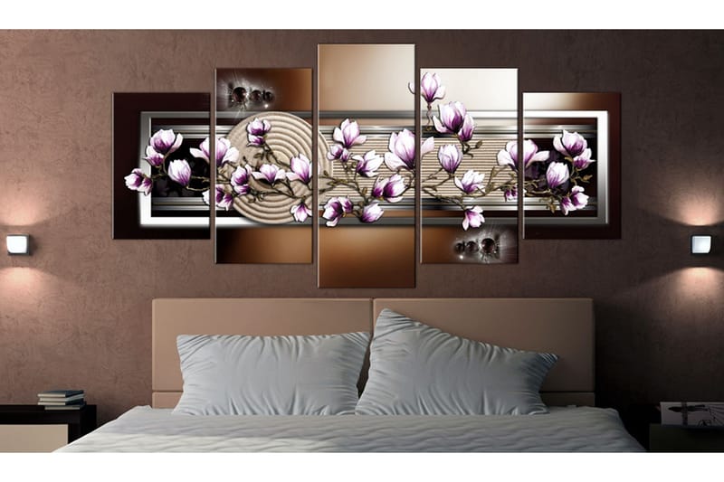 Tavla Zen Garden And Magnolia 200x100 - Artgeist sp. z o. o. - Inredning - Tavlor & konst - Canvastavlor