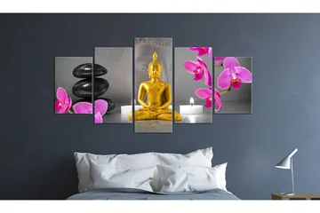 Tavla Zen Golden Buddha 100x50 - Artgeist sp. z o. o. - Inredning - Tavlor & konst - Canvastavlor