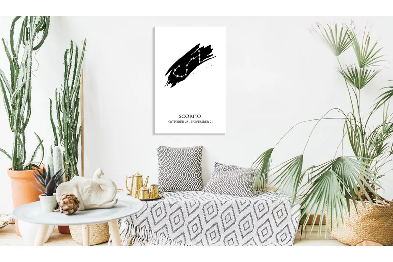 Tavla Zodiac Signs: Scorpio (1 Part) Vertical 60x90, Artgeist sp. z o. o.