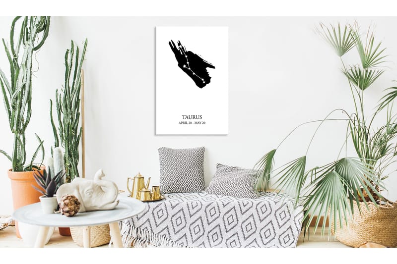 Tavla Zodiac Signs: Taurus (1 Part) Vertical 40x60, Artgeist sp. z o. o.