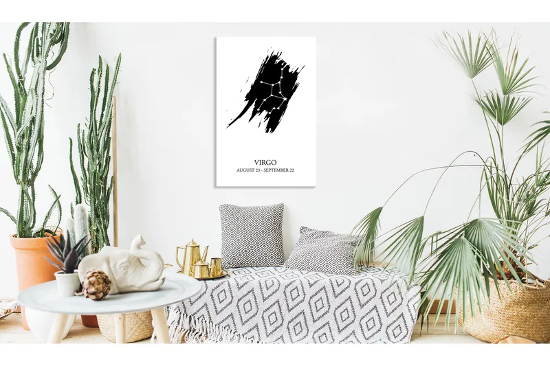 Tavla Zodiac Signs: Virgo (1 Part) Vertical 60x90, Artgeist sp. z o. o.