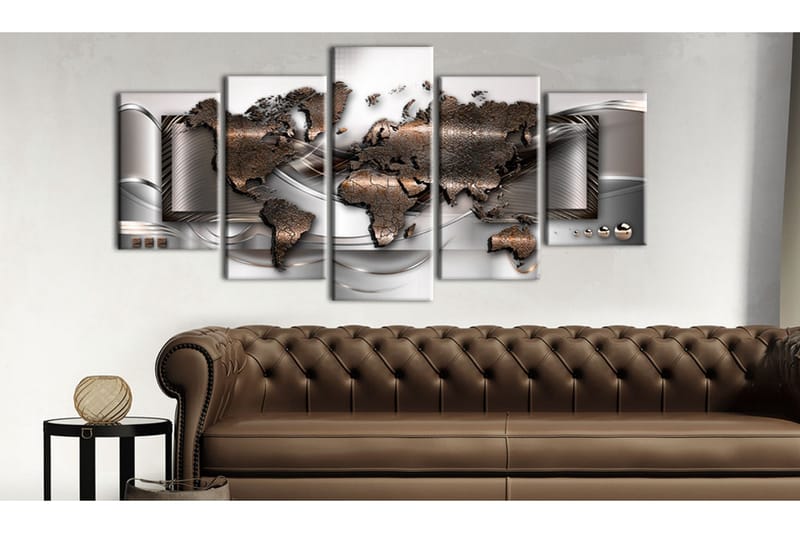 Tavla Pearl Map 200x100 - Artgeist sp. z o. o. - Inredning - Tavlor & konst - Canvastavlor